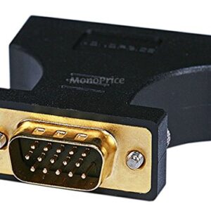 Monoprice 102397 HD15 (VGA) Male to DVI-A Female Adapter,Gold Plated (102397)