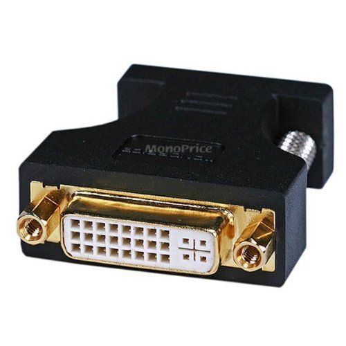 Monoprice 102397 HD15 (VGA) Male to DVI-A Female Adapter,Gold Plated (102397)