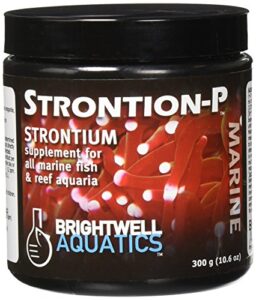 brightwell aquatics strontion-p - strontium supplement for all marine aquariums, 300g