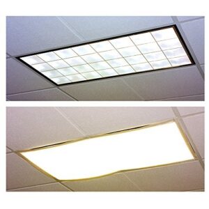 educational insights the original fluorescent light filters in whisper white 4-pack, reduce glare & flicker, easy setup for office, hospitals, home & classrooms