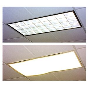 Educational Insights The Original Fluorescent Light Filters in Whisper White 4-Pack, Reduce Glare & Flicker, Easy Setup for Office, Hospitals, Home & Classrooms