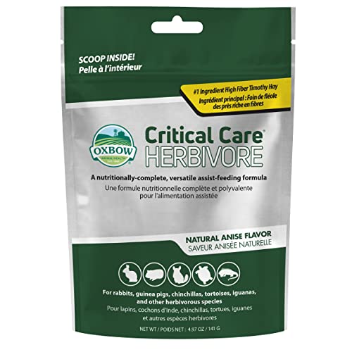 Oxbow Animal Health Critical Care, Herbivore, Anise Flavor, 141 Gram Bag (70100)