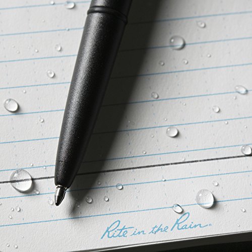 Rite in the Rain Weatherproof Black Metal Bullet Pen - Black Ink (No. 96)