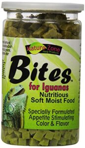 nature zone snz54631 iguana bites soft moist food, 9-ounce