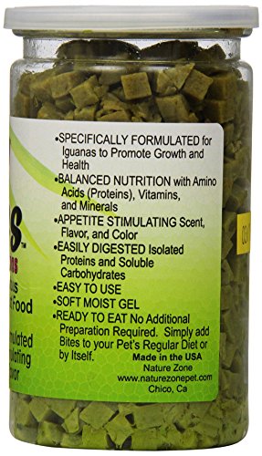 Nature Zone Snz54631 Iguana Bites Soft Moist Food, 9-Ounce