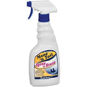 mane 'n tail spray 'n braid formula for professional grooming grip.