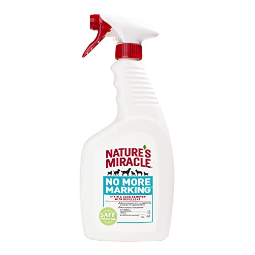 Nature’s Miracle No More Marking Stain And Odor Remover With Repellent, 24 Ounces, Helps Discourage Repetitive Pet Marking