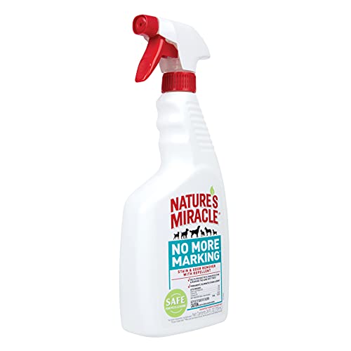 Nature’s Miracle No More Marking Stain And Odor Remover With Repellent, 24 Ounces, Helps Discourage Repetitive Pet Marking