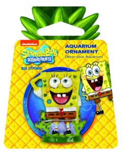 penn-plax officially licensed spongebob squarepants aquarium ornament – spongebob (mini/small size) – perfect for freshwater and saltwater tanks