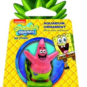 Penn-Plax Officially Licensed Spongebob Squarepants Aquarium Ornament – Patrick (Mini/Small Size) – Perfect for Freshwater and Saltwater Tanks