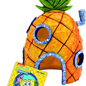 Penn-Plax Spongebob Squarepants Officially Licensed Aquarium Ornament – Spongebob’s Pineapple House – Medium