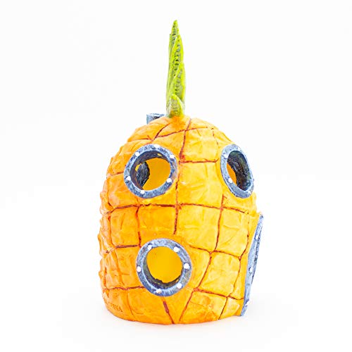 Penn-Plax Spongebob Squarepants Officially Licensed Aquarium Ornament – Spongebob’s Pineapple House – Medium