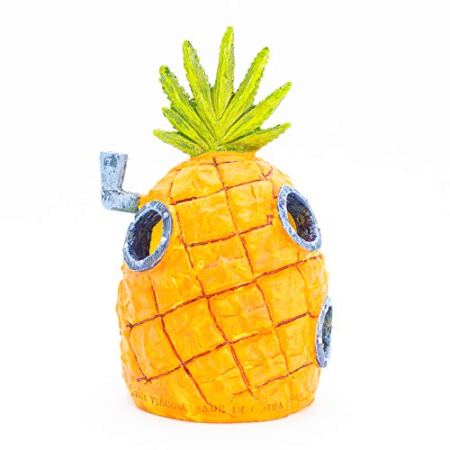 Penn-Plax Spongebob Squarepants Officially Licensed Aquarium Ornament – Spongebob’s Pineapple House – Medium