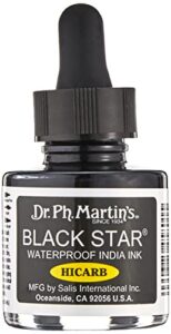 dr. ph. martin's black star india (hi-carb) ink bottle