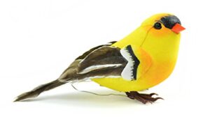 touch of nature 20553 american goldfinch bird, 4-inch