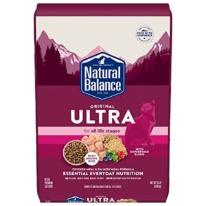 natural balance original ultra chicken meal & salmon meal cat food whole body health dry food for kittens to adult cats 15-lb. bag