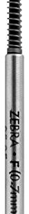 Zebra Pen F-Series Stainless Steel Ballpoint Pen Refill, Fine Point, 0.7mm, Black Ink, 1-Pack