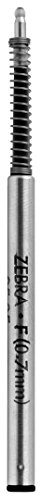Zebra Pen F-Series Stainless Steel Ballpoint Pen Refill, Fine Point, 0.7mm, Black Ink, 1-Pack