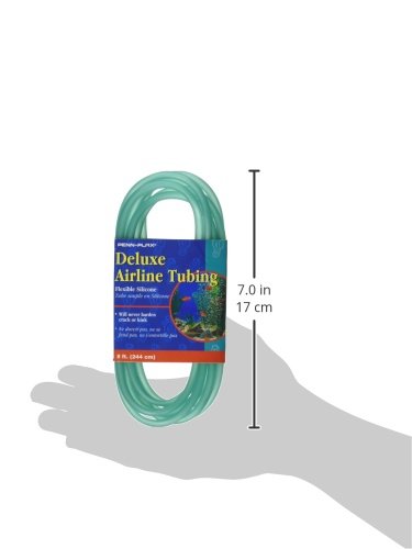 Penn-Plax Deluxe Airline Tubing for Aquariums – Made of Durable Silicone – Safe for Freshwater and Saltwater Fish Tanks – 8 Feet
