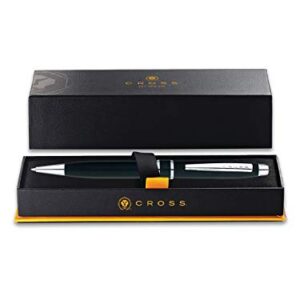 Cross Stratford Black Lacquer Ballpoint Pen with Chrome Appointments