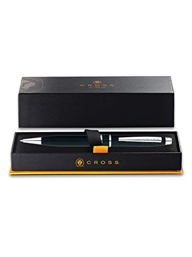 Cross Stratford Black Lacquer Ballpoint Pen with Chrome Appointments