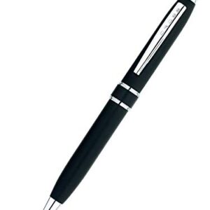 Cross Stratford Black Lacquer Ballpoint Pen with Chrome Appointments