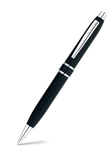 Cross Stratford Black Lacquer Ballpoint Pen with Chrome Appointments