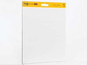 post-it super stickywall pad, 20 in x 23 in, white, 20 sheets/pad, mounts to surfaces with command strips included, 1 pad/pack (566ss)