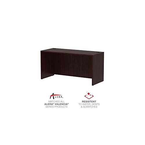 Alera Valencia Series 60 by 24 by 29-12-Inch Credenza Shell, Mahogany Frame/Top