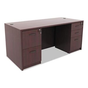 Alera ALEVA542822MC Valencia Series 15.63 in. x 20.5 in. x 28.5 in. Full Pedestal File Drawer - Medium Cherry