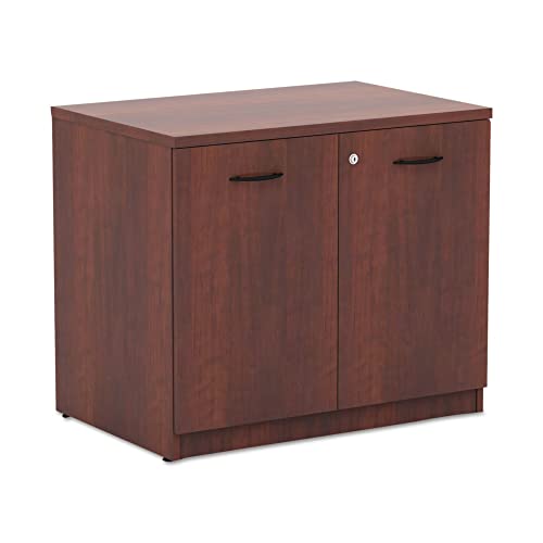 Alera ALEVA613622MC Valencia Series 34-1/8 in. x 22-7/8 in. x 29-1/2 in. Storage Cabinet - Medium Cherry