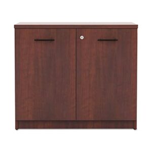 Alera ALEVA613622MC Valencia Series 34-1/8 in. x 22-7/8 in. x 29-1/2 in. Storage Cabinet - Medium Cherry