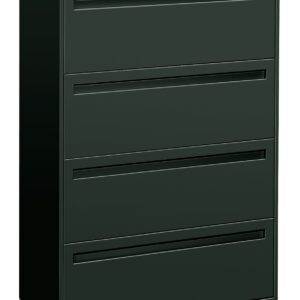 HON Brigade 700 Series Lateral File, 4 Legal/Letter-Size File Drawers, Charcoal, 36" X 18" X 52.5"