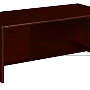HON 10700 Series Desk, 3/4 Height Double Pedestals, 72w x 36d x 29 1/2h, Mahogany