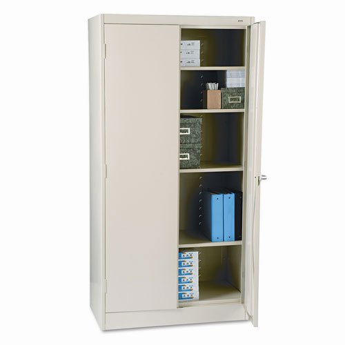 Tennsco 36 by 18 by 72 Standard Storage Cabinet with 4 Adjustable Shelves, Putty