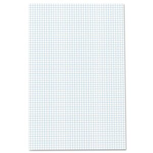 ampad quadrille double sided pad, 11 x 17, white, 4x4 quad rule, 50 sheets, 1 pad (22-037)