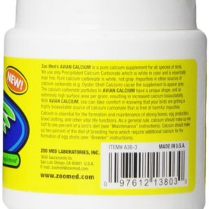 Zoo Med Avian Calcium, 3 Ounce Jar (85g)