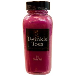 twinkle glitter products toes satin hoof polish, pink