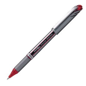PENTEL EnerGel NV Liquid Gel Pen, .7mm, Gray Barrel, Black Ink (BL27A)