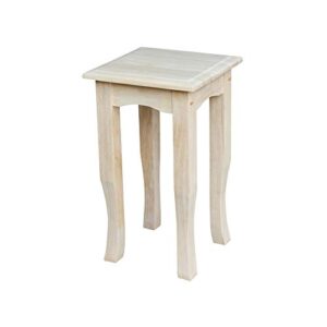 international concepts 21-inch tea table, unfinished