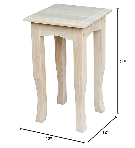 International Concepts 21-Inch Tea Table, Unfinished