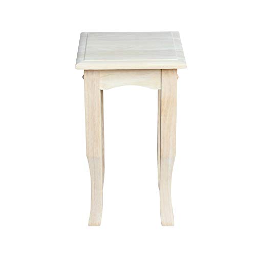 International Concepts 21-Inch Tea Table, Unfinished