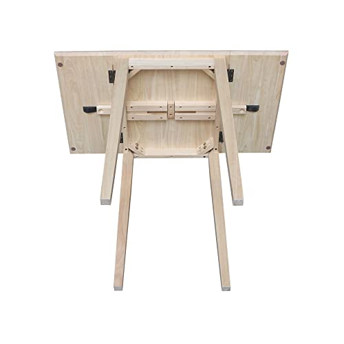 International Concepts Small Drop-leaf Table, Unfinished