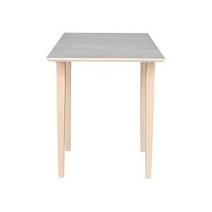 International Concepts Small Drop-leaf Table, Unfinished