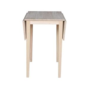 International Concepts Small Drop-leaf Table, Unfinished