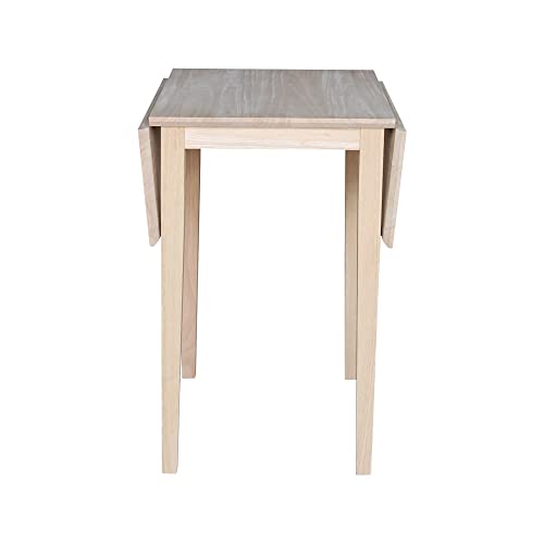 International Concepts Small Drop-leaf Table, Unfinished