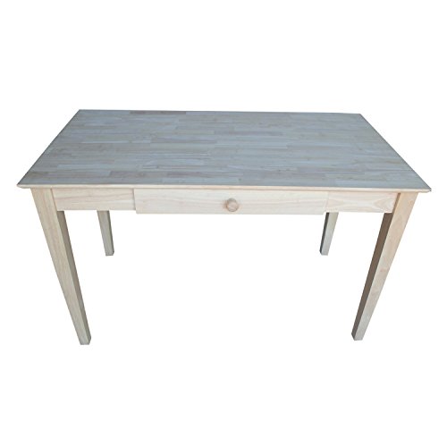 International Concepts Basic Desk with Drawer, Unfinished