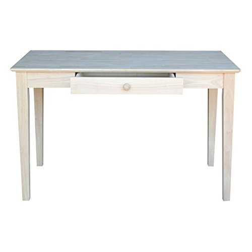 International Concepts Basic Desk with Drawer, Unfinished