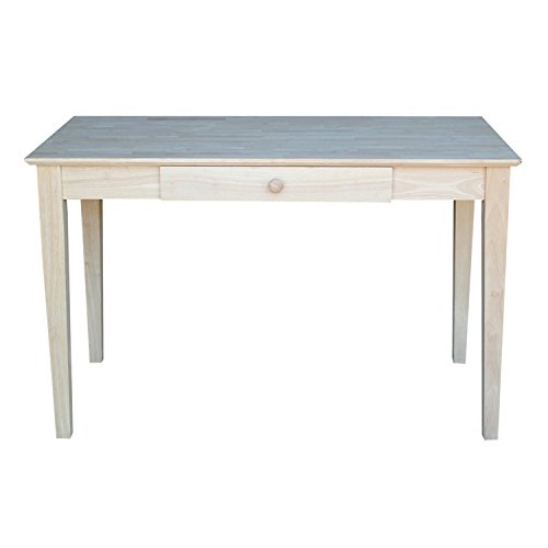 International Concepts Basic Desk with Drawer, Unfinished