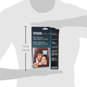 Epson Ultra Premium Photo Paper GLOSSY (5x7 Inches, 20 Sheets) (S041945)